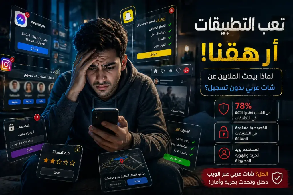 معاناة المستخدمين مع تطبيقات التعارف التي تطلب تسجيل